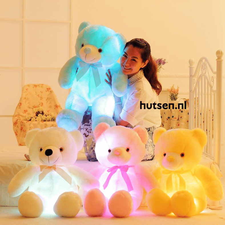 Hutsen™ GlowTeddy Lichtgevende LED Teddybeer Hutsen De winkel van