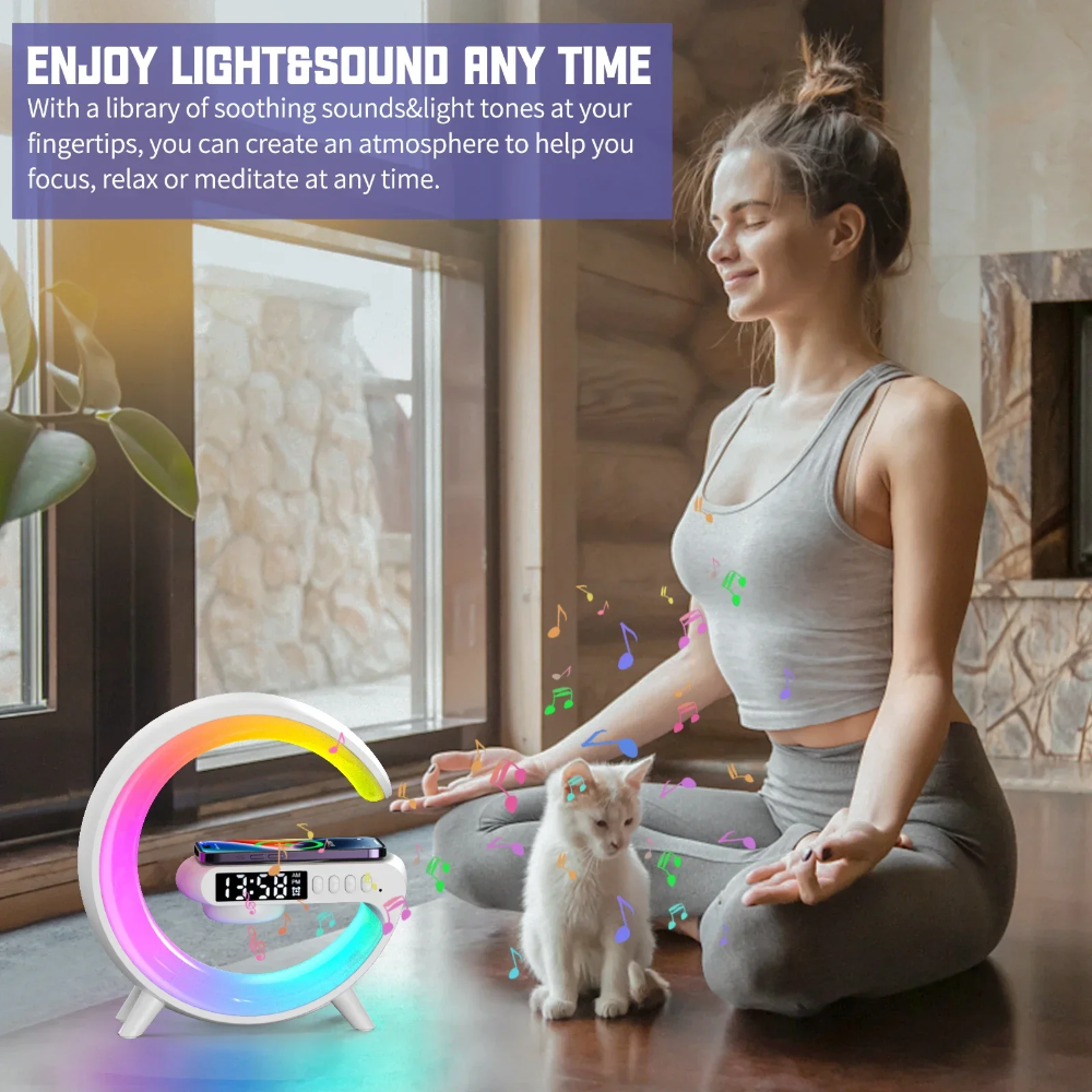 Ledsen™ Relaxi: Slim Ontspanning Licht Sfeer Bluetooth Luidspreker En Oplader