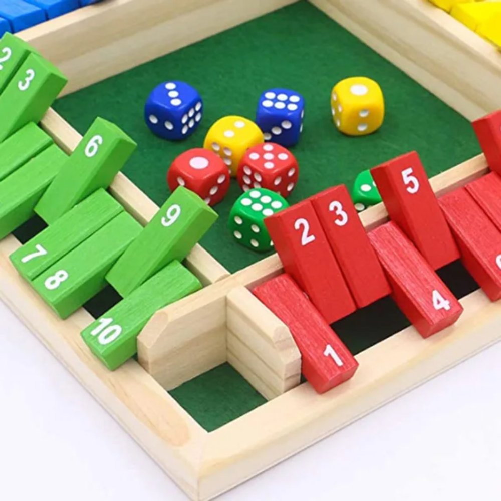 Kletshuts™ Woodys - Leuk Interactief Familie Shut The Box Bordspel