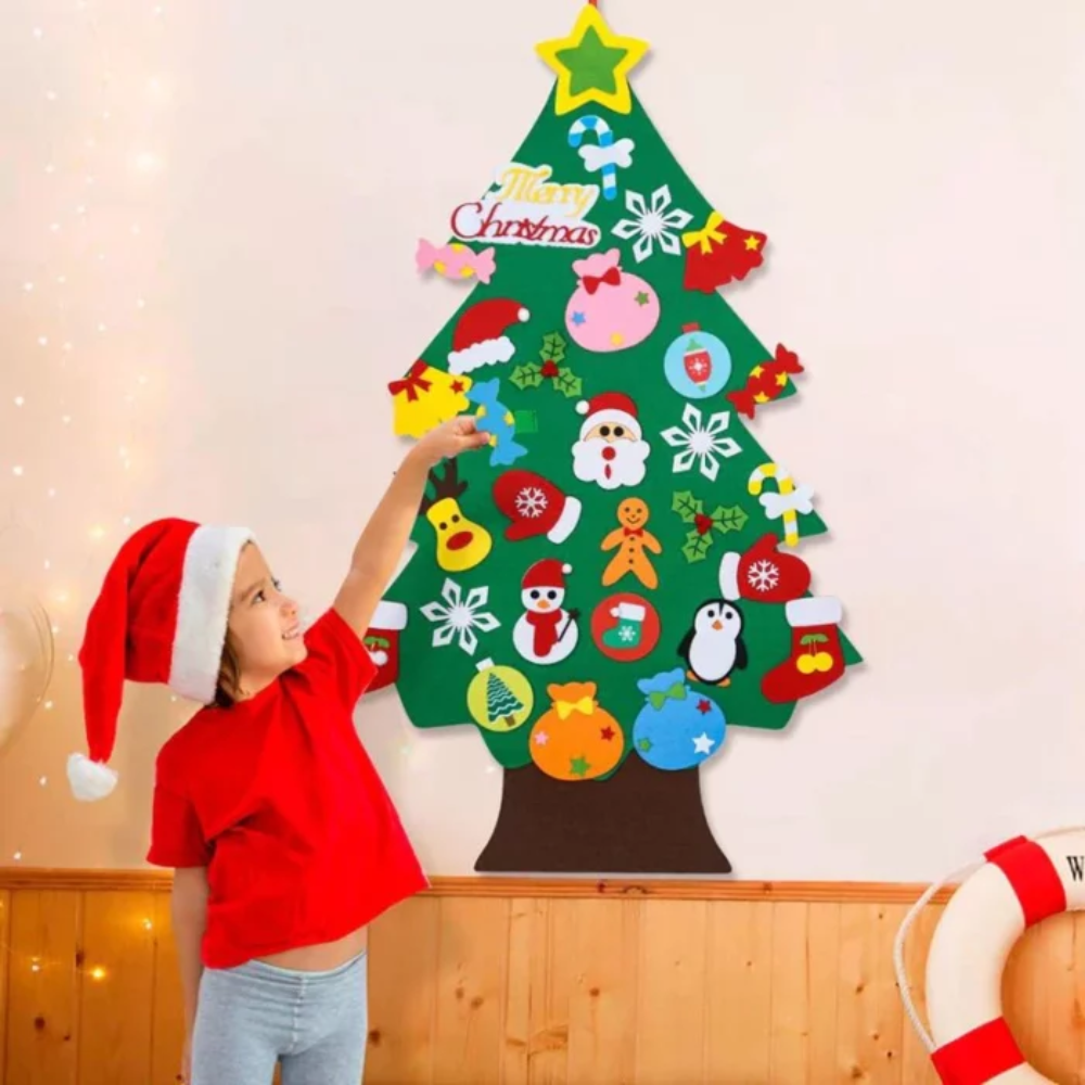 Kletshuts™ Kersten: Prachtig Leuk Interactief Vilt Kerst Boom