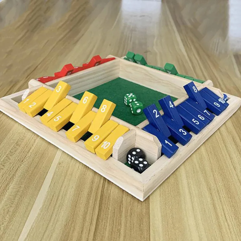Kletshuts™ Woodys - Leuk Interactief Familie Shut The Box Bordspel