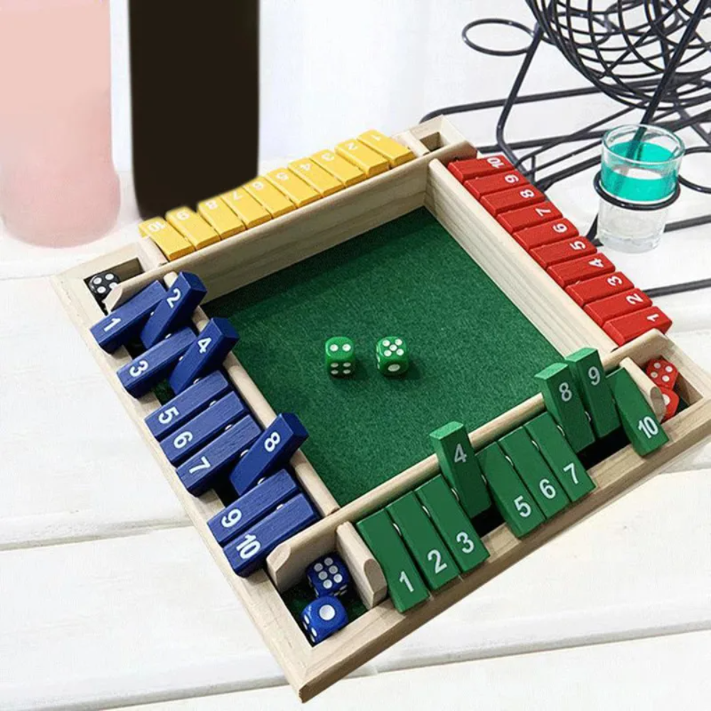 Kletshuts™ Woodys - Leuk Interactief Familie Shut The Box Bordspel