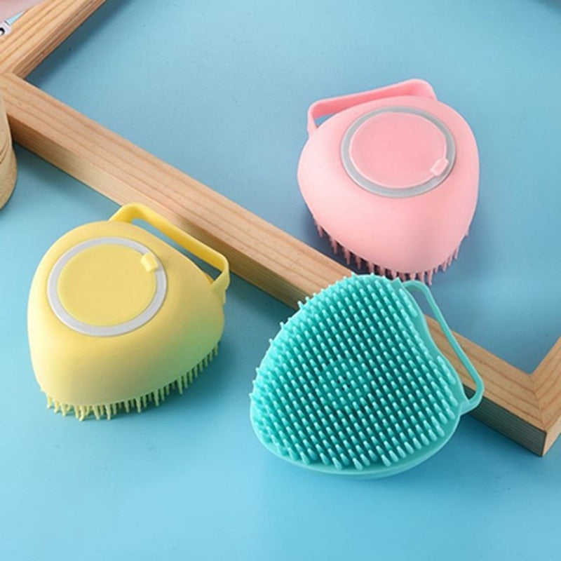 DogCatFri™ BathBrush - Siliconen Massageborstel Voor Huisdieren Met Shampoodoos