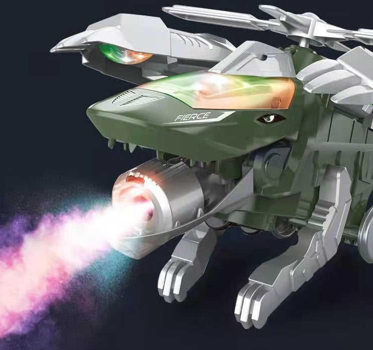 Kletshuts™ Dino - LED Transformerende Dinosaurus Helikopter Speelgoed