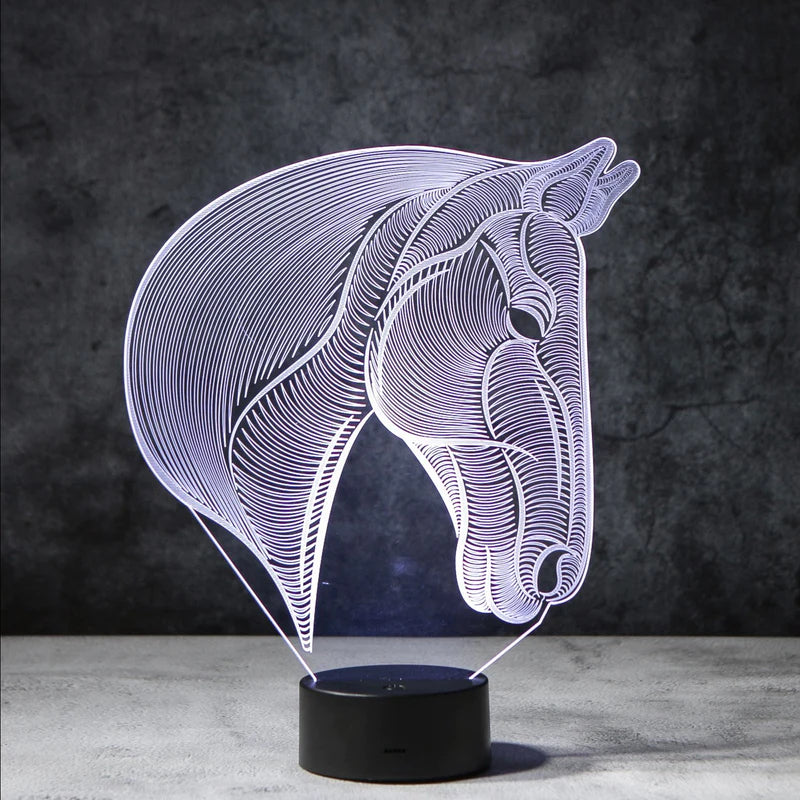 Ledsen™ 3D Paard Lamp | incl. 7 Kleuren Modus!